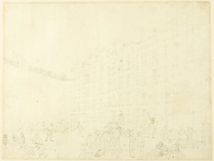 Studie för Fleet Prison, från Microcosm of London av Augustus Charles Pugin