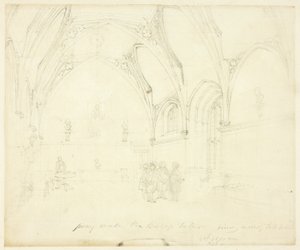 Studie för Lambeth Palace, från Microcosm of London av Augustus Charles Pugin