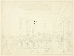Studie för Society for the Encouragement of Agriculture, från Microcosm of London av Augustus Charles Pugin