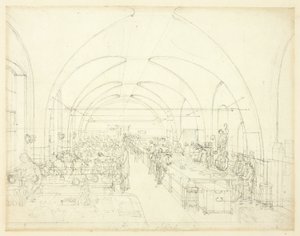 Studie för Stamp Office, från Microcosm of London av Augustus Charles Pugin
