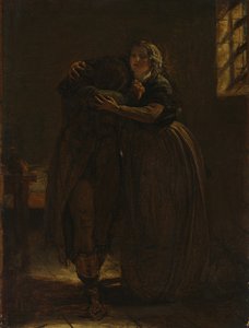 Studera för "Kom vila i denna famn min egen kära" av Augustus Leopold Egg