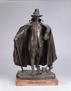 The Puritan, gjuten 1899 (brons på italiensk marmorbas)