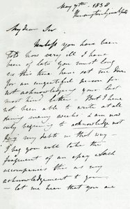 Ett brev från Augustus Wall Callcott, 7 maj 1838 1904 av Augustus Wall Callcott