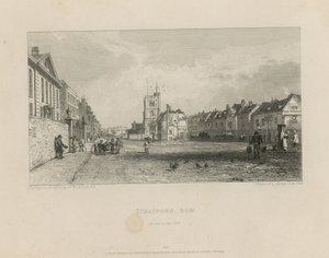 Översikt över Stratford i Bow av Augustus Wall Callcott