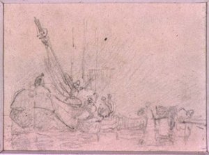 Studier av komposition (teckning) av Augustus Wall Callcott