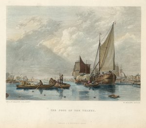 Bassängen i Themsen av Augustus Wall Callcott