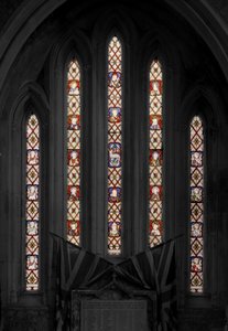 Tillbedjan av lammet, 1850 (målat glas) av Augustus Welby Northmore Pugin