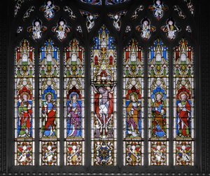 Crucifixion with Saints, 1851 (målat glas) av Augustus Welby Northmore Pugin