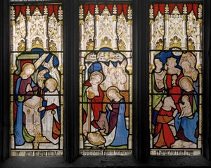 Händelser från Kristi liv och Jungfru Maria, detalj, 1851 (målat glas) av Augustus Welby Northmore Pugin