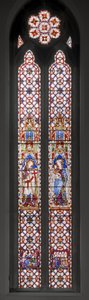 St. George, Virgin & Child, 1850 (målat glas) av Augustus Welby Northmore Pugin