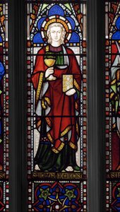 St. Johannes evangelisten, 1849 (målat glas)