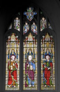 St. Peter, St. James the Great och St. John the Evangelist, 1851 (målat glas) av Augustus Welby Northmore Pugin
