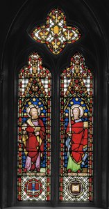 St. Peter & St. Paul, ca 1845 (målat glas)