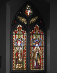 St. Thomas av Canterbury och St. Osith, 1847 (målat glas) av Augustus Welby Northmore Pugin
