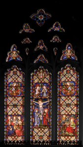 The Crucifixion, 1849 (målat glas) av Augustus Welby Northmore Pugin