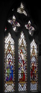 The Crucifixion, 1852 (målat glas) av Augustus Welby Northmore Pugin
