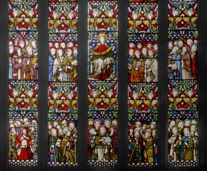 Triumph Of the Church, detalj, 1884 (målat glas)