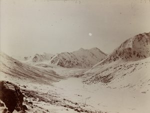 Oxus källglaciär från Wakhjir av Aurel Stein