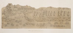 Belägring och plundring av en stad (Kouyunjik), från Monuments of Nineveh, pub. 1849 av Austen Henry Layard