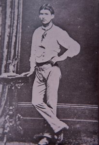 Kelly Gang-medlemmen Steve Hart som dog i lågorna på Glenrowan Hotel, 28 juni 1880 (s/v foto) av Australian Photographer