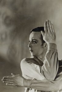 Vykort av Robert Helpmann (1909-86) i Vandraren 1941