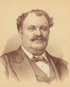 Clarence H Hannell (färglitografi) av Australian School