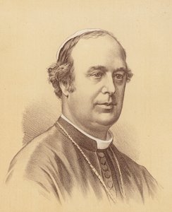 The Most Reverend Roger Bede Vaughan, ärkebiskop av Sydney (färglitografi) av Australian School