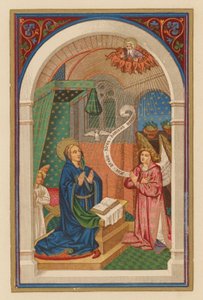 Annunciation B M V (chromolith) av Austrian School