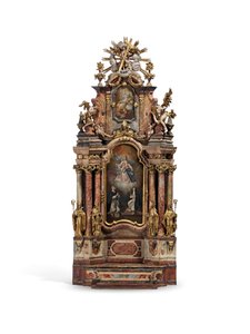 Modell av högaltaret i St. Peter