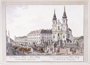 Mariahilfs församlingskyrka och kloster i Leimggruben av Austrian School