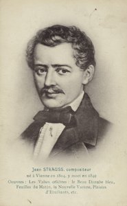 Porträtt av Johann Strauss II av Austrian School