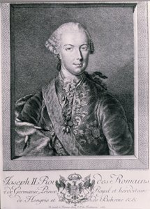 Porträtt av Josef II (1741-90) kung av Tyskland och den helige romerske kejsaren, 1763 av Austrian School