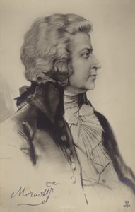 Porträtt av Wolfgang Amadeus Mozart av Austrian School