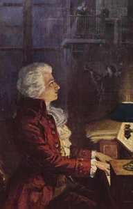 Porträtt av Wolfgang Amadeus Mozart av Austrian School