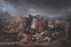 Prins Eugen av Savojen (1663-1736) vid belägringen av Belgrad, 16 augusti 1717