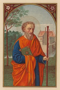 S Barnabas, apostel (kromolit) av Austrian School