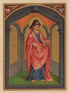St James, apostel (chromolith) av Austrian School