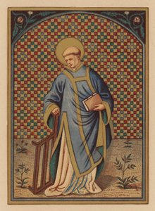 St Lawrence (chromolith) av Austrian School