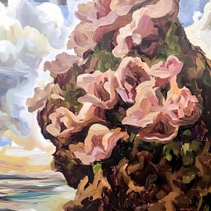 Rosa kustblommor av Avanesova Elena