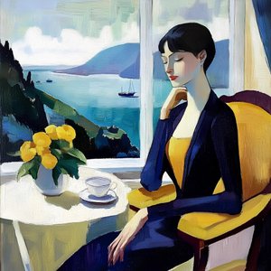 Elegant havsutsikt av Avanesova Elena