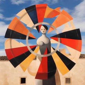 Elegant kvinna – Geometrisk himmel av Avanesova Elena