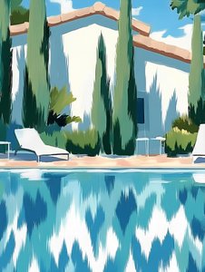 Reflektioner vid poolen