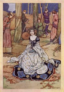 John Keats: The Beautiful Lady Without Mercy (litho i färg)