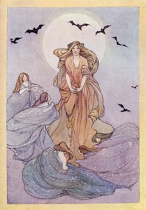 John Keats: Ode To A Nightingale (litho i färg)