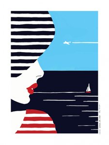 Kvinna som blickar ut över havet