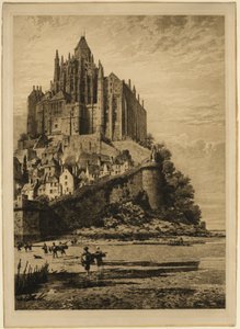 Mont Saint Michel av Axel Herman Haig