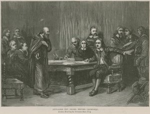 Menasseh Ben Israel före Cromwell gravyr av Axel Törneman