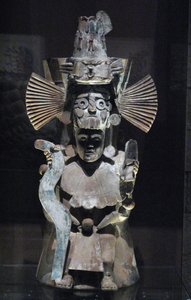 Rökelsebrännare i form av guden Tlaloc, Tlahuac, sen postklassisk period, ca 1500 av Aztec