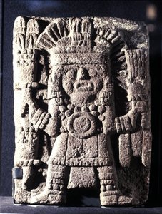 Aztekisk konst, Aztekisk präst.
