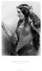 Eleanor av Provence c1223-1291, drottningkonsort till kung Henrik III, 1800-talet. av B. Eyles